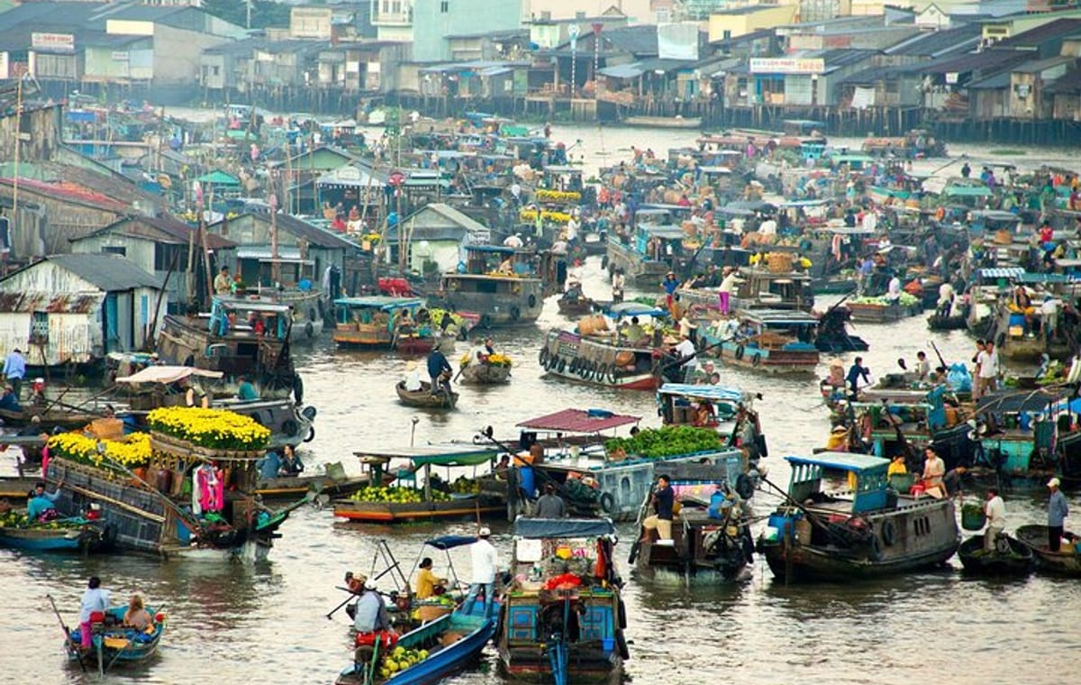 1-Day Cai Rang Floating Market-Vinh Long-Cai Be-Group of 10 Max