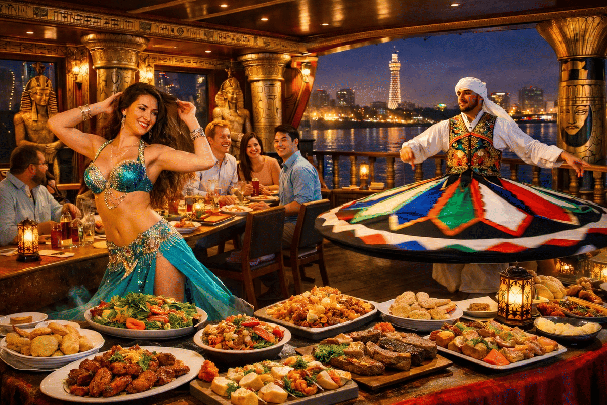 Cairo Dinner Cruise on the Nile: An Evening of Egyptian Splendor