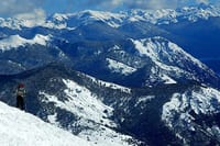 Chapelco Hill during winter time