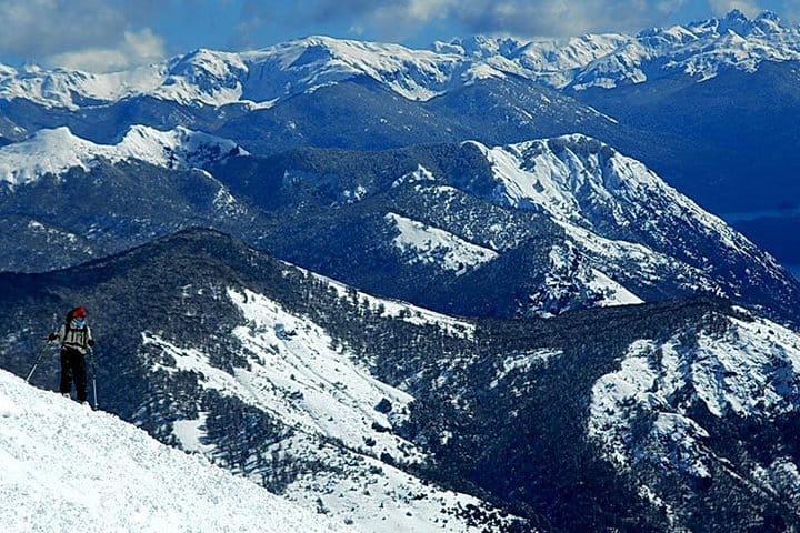 Chapelco Hill during winter time