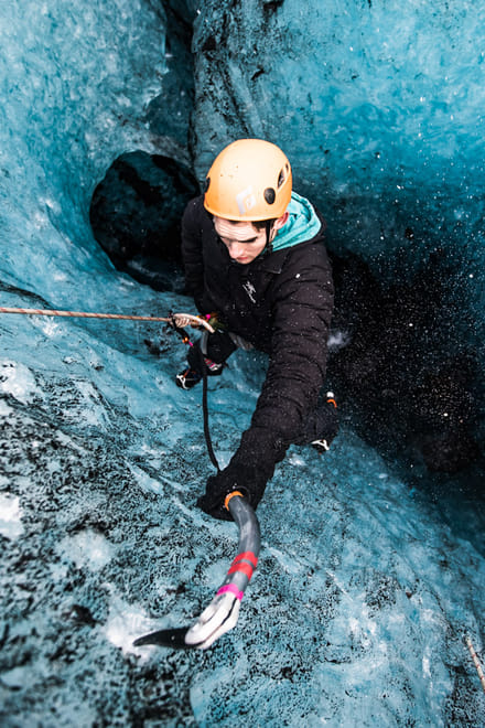 Ice Climbing on Sólheimajökull Glacier
