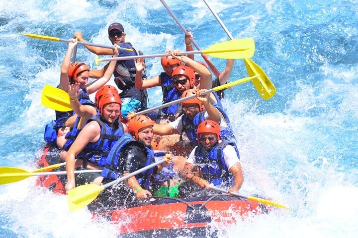 Canyoning Rafting and Zipline Adventure from Side