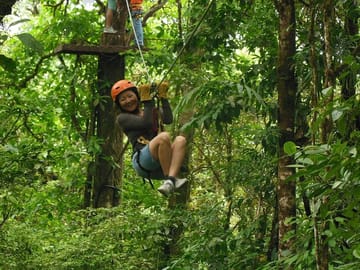 Canopy Zip Line Adventure at Hanging Bridges from San José
