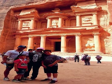 Family time in Petra