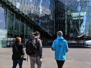 A Guide from Your Friend in Reykjavik showing the front of the Harpa Concert Hall