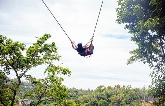 Private Tour: Bali Volcano with Jungle Swing Experience