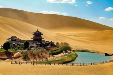 Dunhuang Tour of Mingsha Mountain, Crescent Lake, and Museum