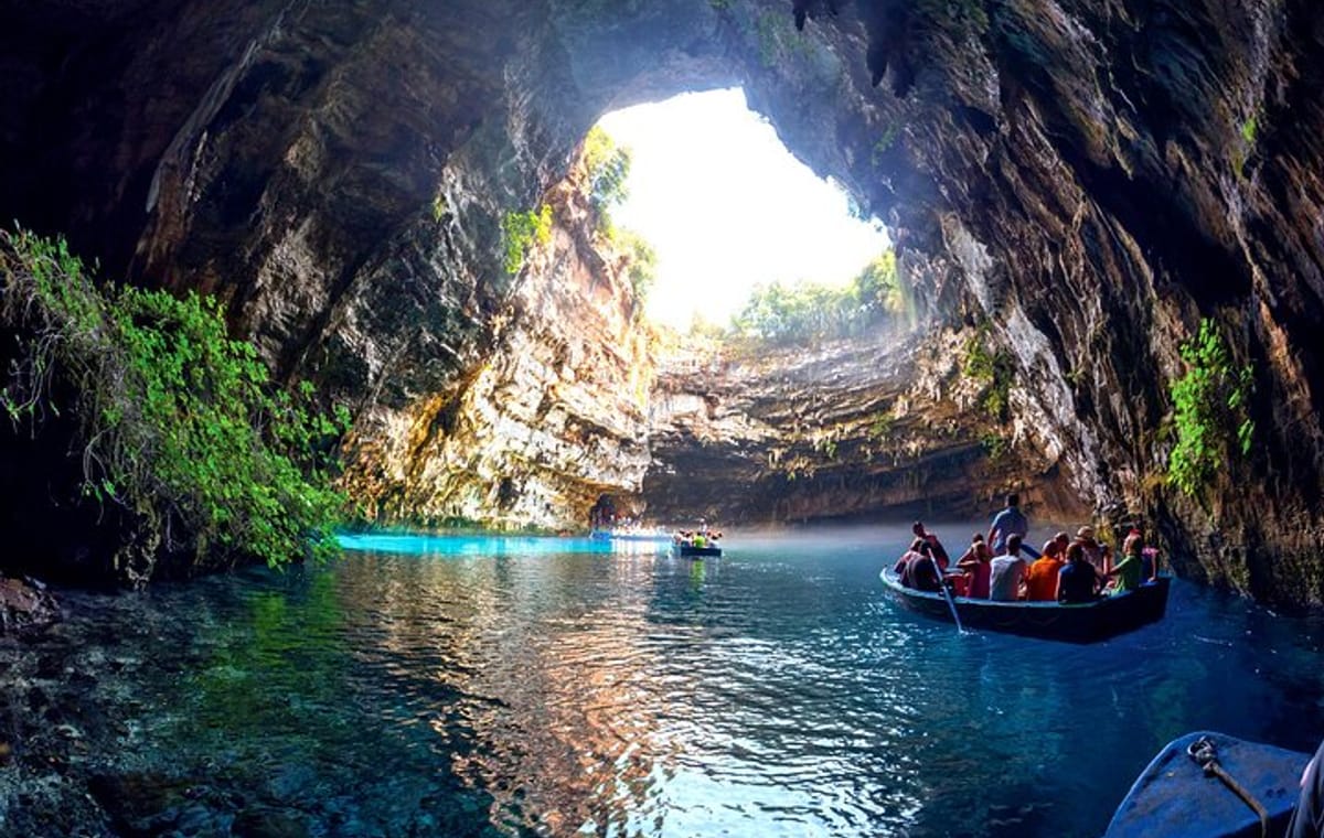 Drogarati Cave, Melissani Lake & Myrtos Beach with Local Delights