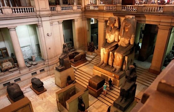 Giza pyramids and sphinx and Egyptian museum with shopping tour Private full day