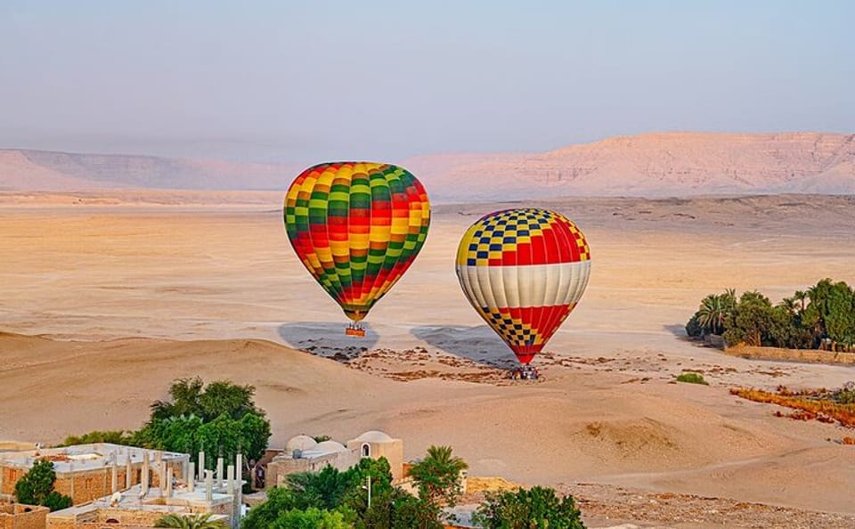 Hot Air Balloon Ride Over Luxor's Ancient Landscapes