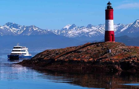 Beagle Channel Navigation with trekking at the Bridges Islands