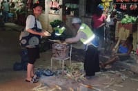 Visiting the market
