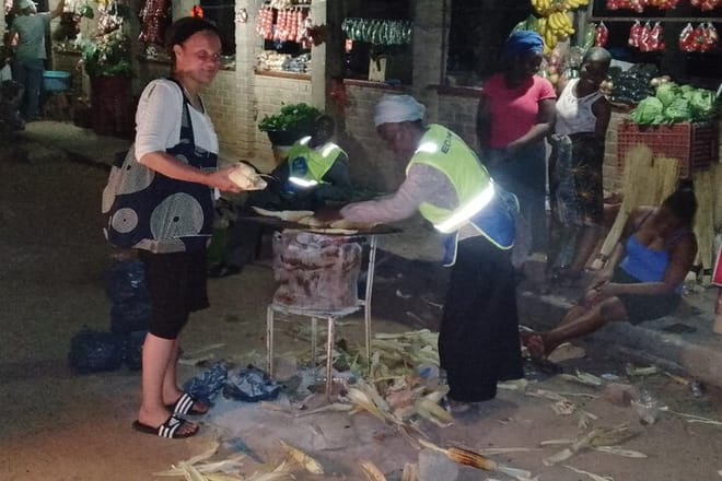 Visiting the market