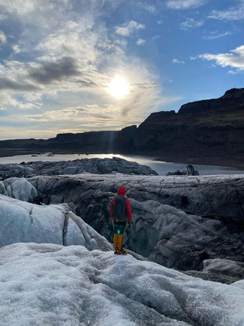 Midnight Sun Glacier Hike on Sólheimajökull