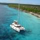 catamaran in a blue bay