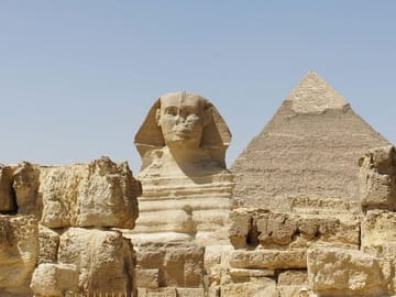 Explore the legendary Pyramids & Sphinx on this Cairo tour from Hurghada!
