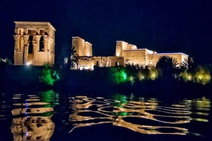 Sound and Light Show at Philae Temple in Aswan
