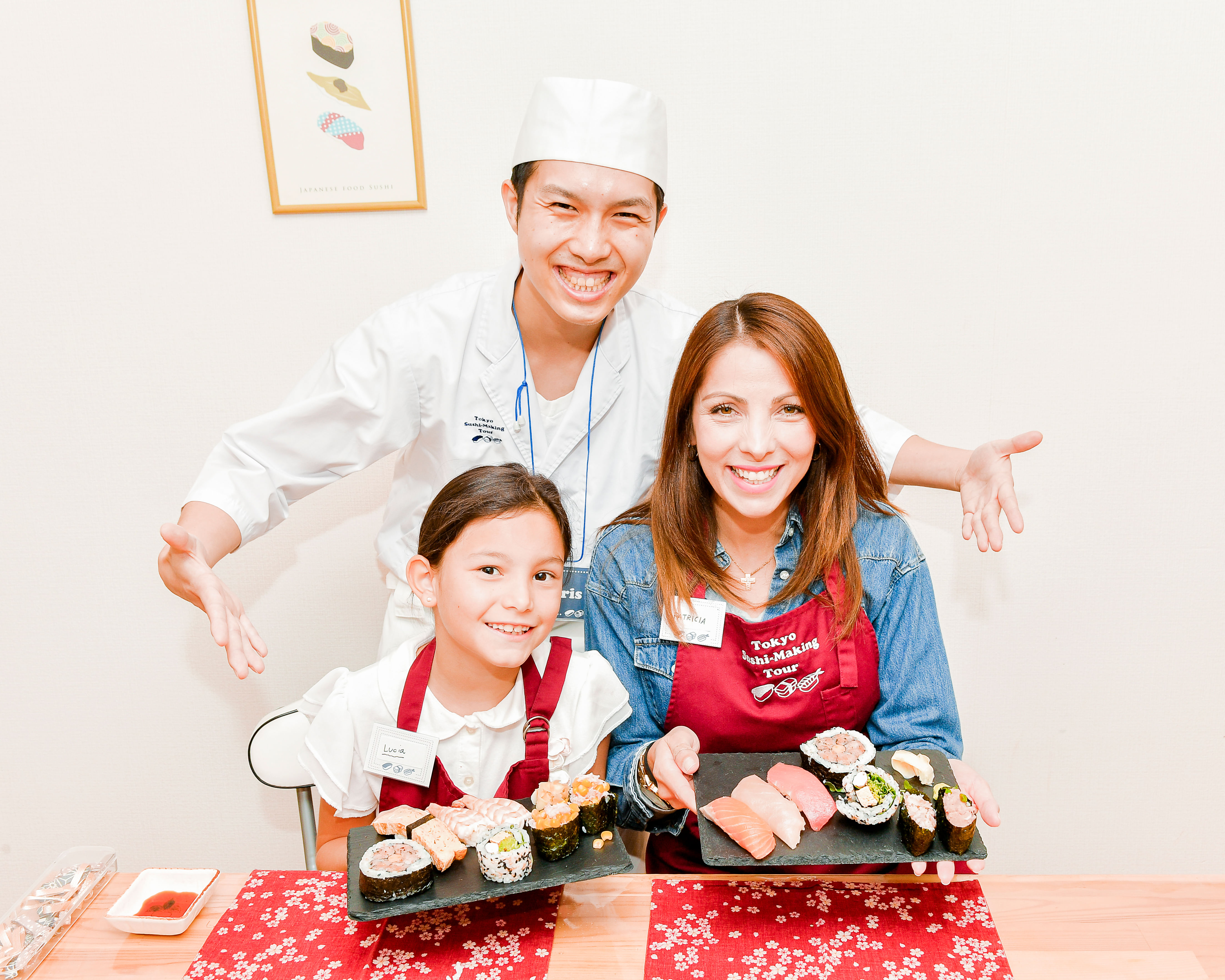 Learn how to make sushi with friendly English-speaking instructors in Tokyo
