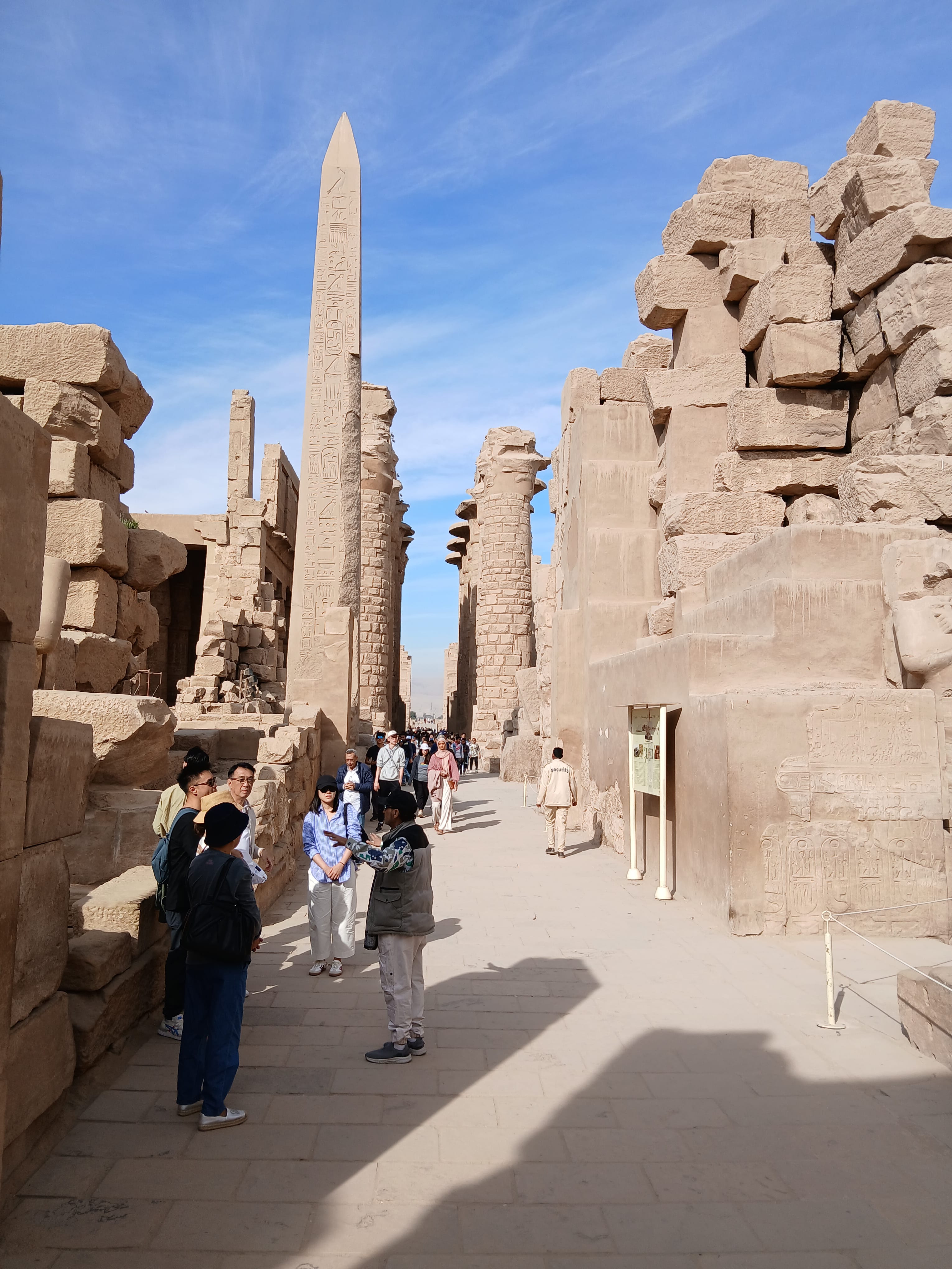Visitors exploring the  biggest temple in the human history 