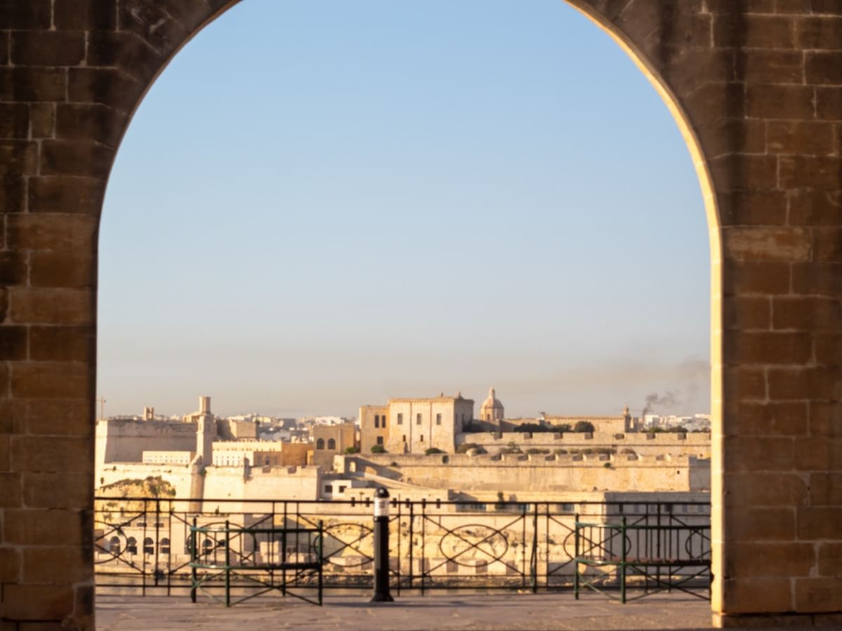 Views of the Grand Harbour from Barrakka Gardens