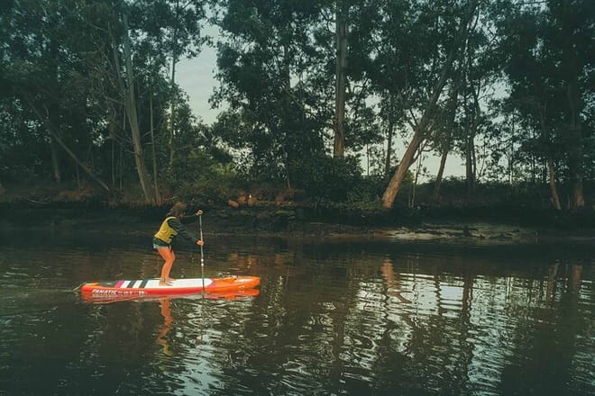SUP Sun Experience — Abfahrt auf dem Rio Lima ab Ponte de Lima – image 9