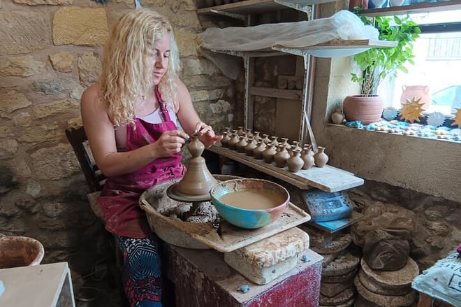  Private Rethymno Oil and Honey Tasting Pottery at Margarites  4