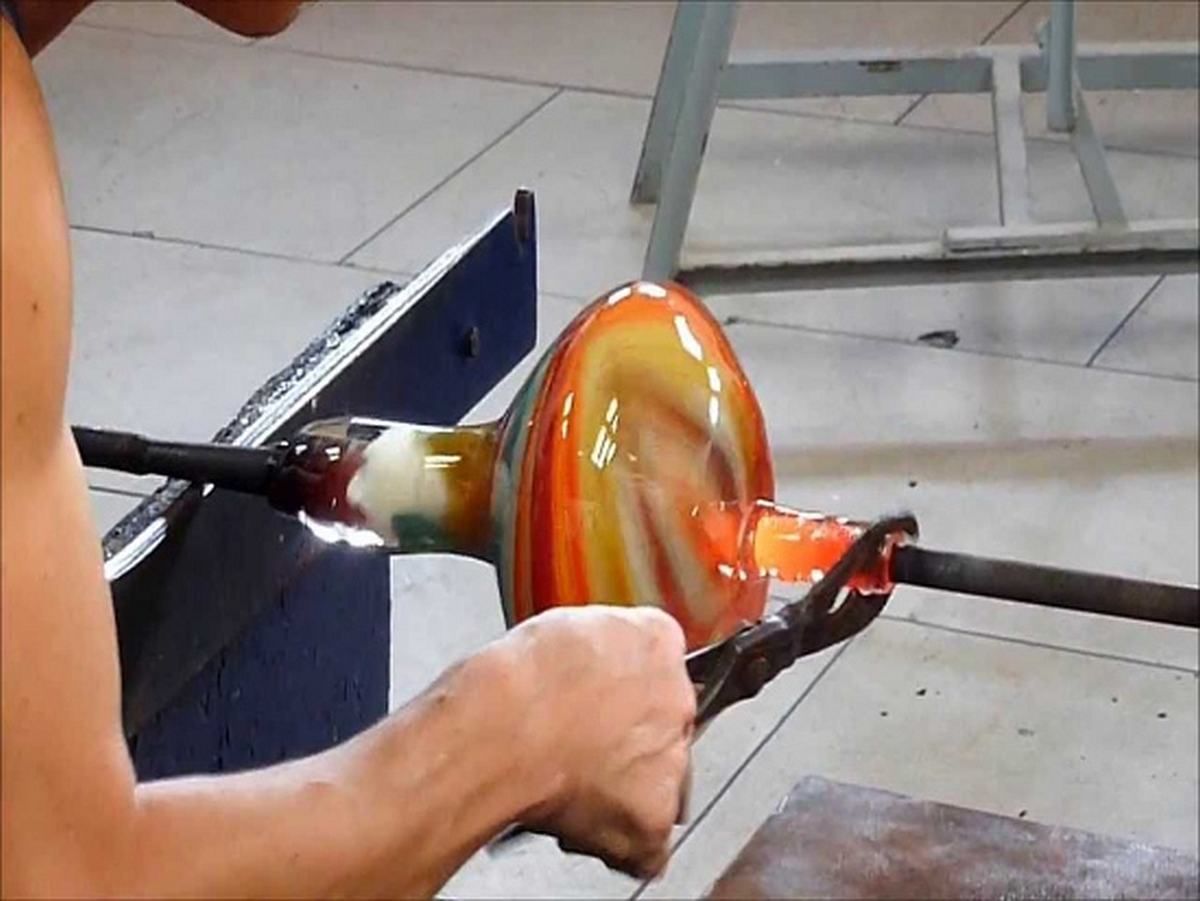 Glass blowing at the Crafts Village in Ta'Qali