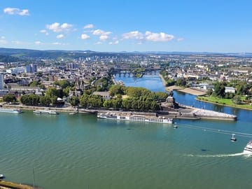Koblenz: Deutsches Eck, Cable Car ride & Ehrenbreitstein Fortress