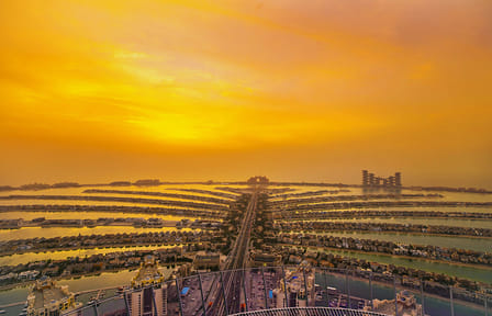 Dubai Marina Dhow Dinner Cruise and View at the Palm Tour
