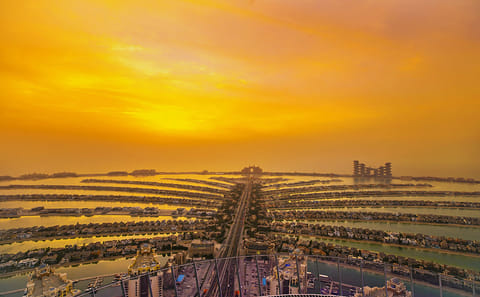 Dubai Marina Dhow Dinner Cruise and View at the Palm Tour