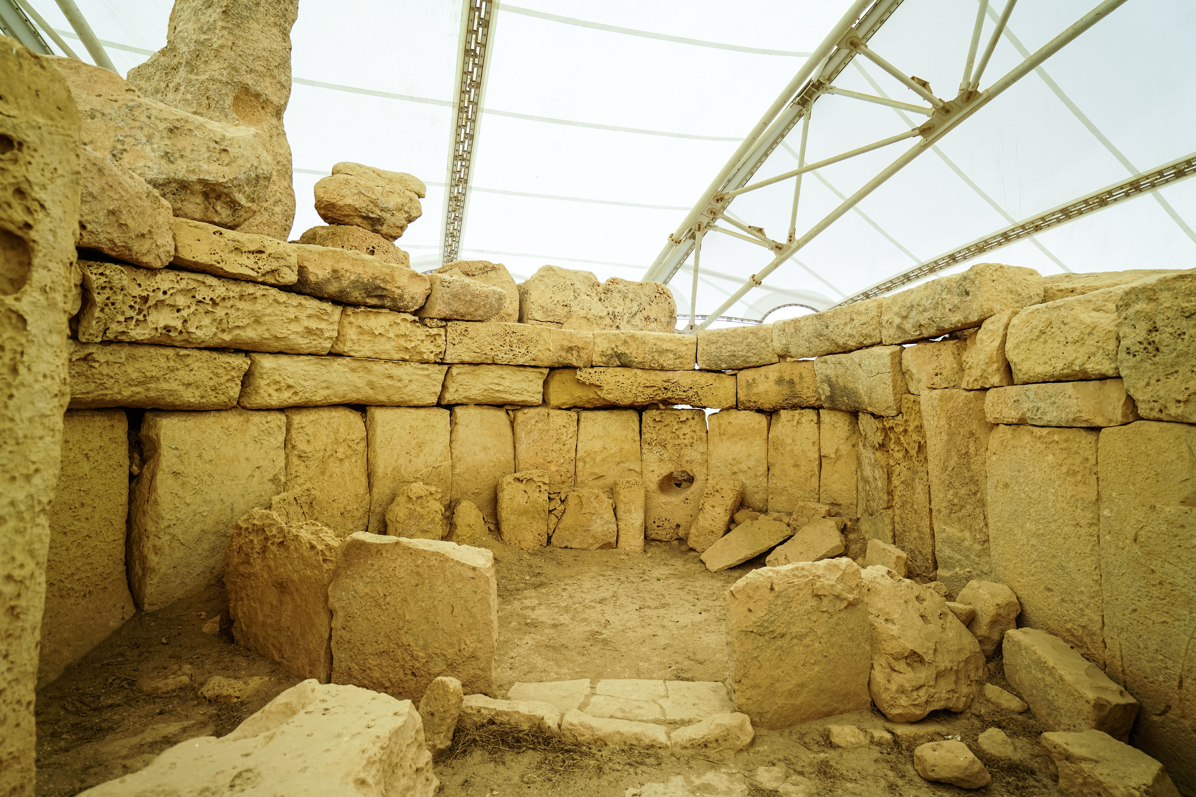 Megalitic temples of Ħaġgar Qim and Mnajdra temples