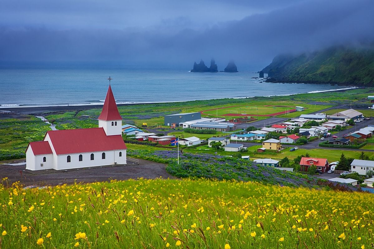 Vík í Mýrdal is a small quaint town