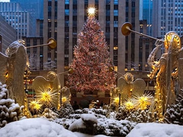 New York City Holiday Tour: Markets, Ferry & Rockettes Show