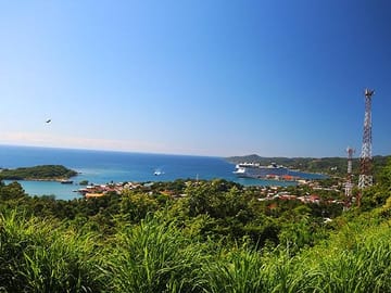 A view of Royal Caribbean port in Coxen Hole, Roatan.