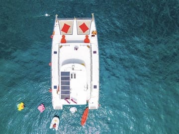 Amazing Coral Island & Sunset Dinner with Power Catamaran