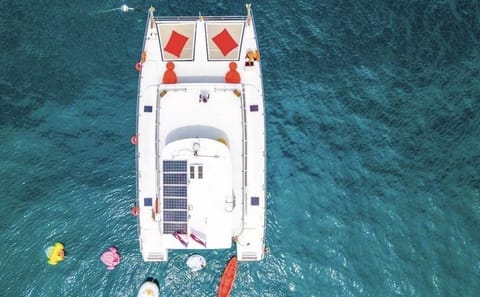 Amazing Coral Island & Sunset Dinner with Power Catamaran