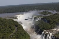 Helicopter over the Falls