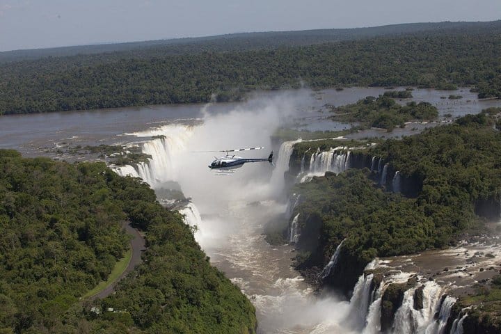 Helicopter over the Falls