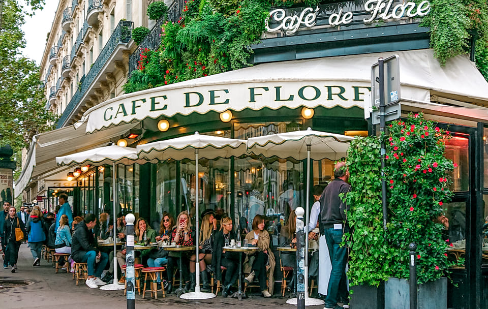 French Conversation Class with Coffee at Café de Flore in Paris
