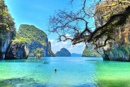 Phuket: Phang Nga Bay, Hong Island-Krabi Speedboat Adventure with Canoeing with Lunch