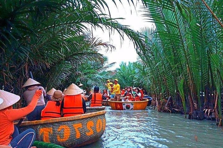 Entry Ticket: Basket Boat Ride in Cam Thanh Coconut forest