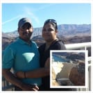 <p>Me and my husband taking a picture of Hoover Dam.</p>