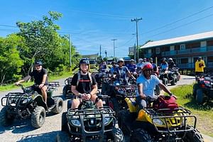 Roatan off road ATV Adventure Island tour and beach