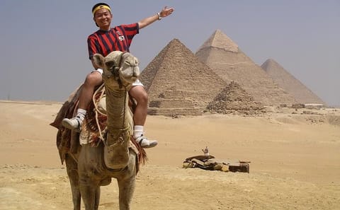 Sunrise or Sunset Camel and Horse Ride at Pyramids of Giza