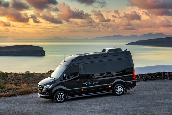 Small-Group Transportation Service from / to Airport in Santorini photo 5