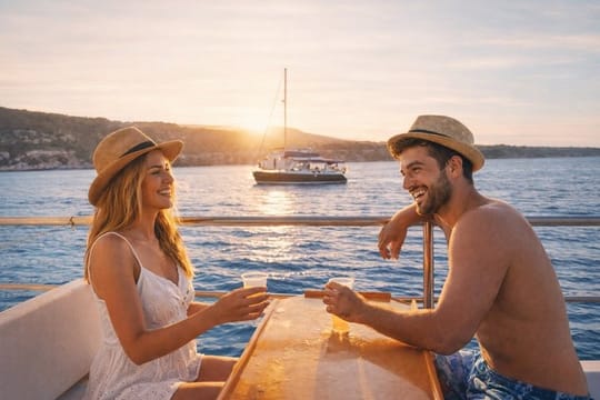 From Paphos: Blue Lagoon AFTERNOON Cruise, BBQ & Wine+Water Slide