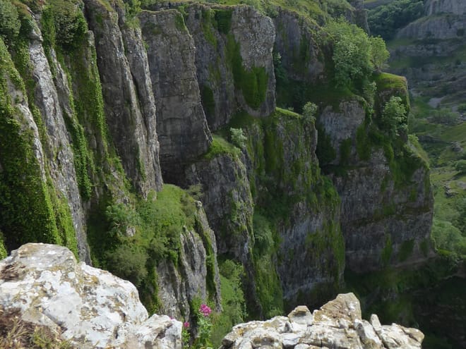 The cliffs of the Cheddar Gorge