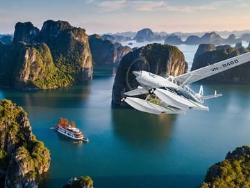Halong's Wonders from Above 25 Minutes Seaplane Tour From Halong