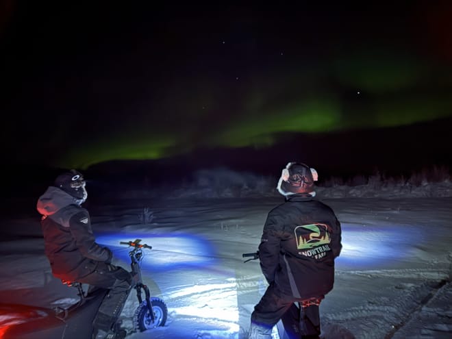Electric Reindeer safari to the Aurora Cabin (Northern Lights)