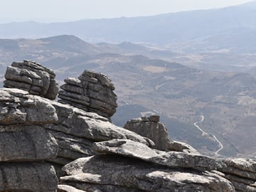 El Torcal de Antequera hiking private day trip. From Malaga